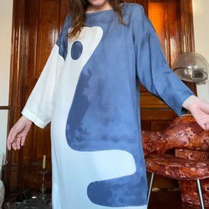 Mara Hoffman Wilma Blue/White Tunic Dress